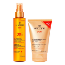 Nuxe 눅스 듀오 브론징 오일 SPF30 150ml+프레쉬 애프터 썬 밀크 100ml 키트, 1개