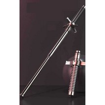 호신봉 보안 스틱 경찰 진압 무기 여성 남성 퇴치용, 실버 67cm