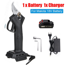 전지가위 198 vf 무선 전기 pruner 정원 나무 분재 전정 가위 전동 공구 makita 18v 배터리 분기 커터 충전식, 1x 배터리, 협력사
