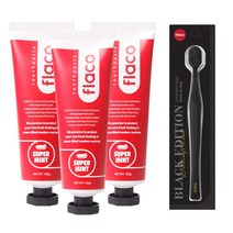 플라코 오리지널 치약 100g 3개+블랙에디션 칫솔 1개