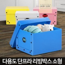 원룸 이사박스 이삿짐 단프라 리빙 박스 소형 포장정리함, 단프라 리빙박스 중형 파랑