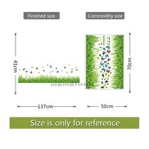 MAMALOOK 녹색 잔디 나비 꽃 스커트 벽 스티커 거실 침실 욕실 비닐 데칼 아트 DIY 홈 인테리어, [11] 12