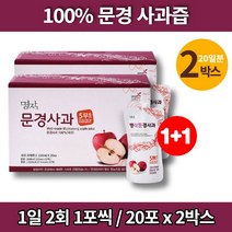 문경 사과즙 스파우트 아침 부사 사과 주스 액 엑기스 농축액 진액 어린이 온가족, 120ml, 2개