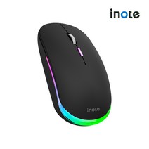 아이노트 MC360R 충전식 RGB 무선 마우스, 화이트