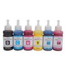 디자인드림 승화전사 잉크세트 4색6색 전사프린터 제트블랙 프레스, 승화전사 6색(C/M/Y/K/LC/LM)