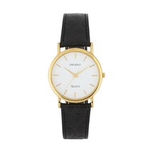 오리엔트 남성용 가죽밴드 손목시계 SS658_WH_IN