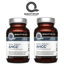 Quality of Life Labs 키노코 AHCC 플래티넘 750mg 60 베지캡슐 2개세트, 2개