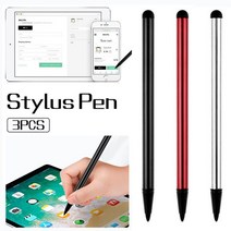 2 IN 1 듀얼 기능 스타일러스 펜 안 드 로이드 아이폰 iPad 삼성 태블릿 전화에 대 한 범용 용량 성 저항 터치 스크린 연필, [01] as shows, 한개옵션1