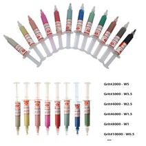 1/6/8/12pcs W0.5 ~ 40 다이아몬드 그라인딩 폴리싱 페이스트 래핑 복합 금속 유리 옥 앰버 버핑 연마 도구, W0.5-40 12PCS