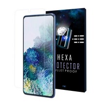 헥사 프로텍터 강화유리층 PET 우레탄 곡면 풀커버 [고투명2매+지문방지2매] or 방탄3매 or 지문방지3매 액정보호필름 중 택1, 방탄필름 3매, 갤럭시 노트8