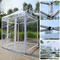 캐노피텐트 투명텐트 상점 행사 펜션 바비큐 글램핑, 1.5x1.5m