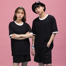 셀러허브 여성패션 [오노마] ONM 남여공용 커플룩 오버핏 링거티(4color)