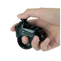 무선 블루투스 VR 게임 컨트롤러 R1 미니 링 조이스틱 패드 리모컨 태블릿 E북 전자책, 블랙