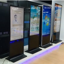세로모니터 보조 피벗 서브 바닥 스탠딩 키오스크 32 43 55 65 인치 수직 터치 스크린 PC 내장 디지털 간, 03 50 inch