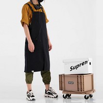 앞트임 스트릿 앞치마 공방 카페 미용실 작업용앞치마, 카키
