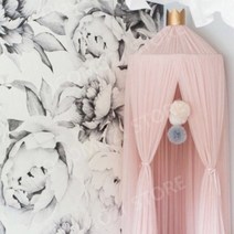 유아모기장 커튼 캐노피 1인모기장 모기방충망, 베이비핑크 10layers