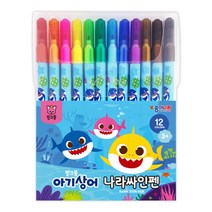 종이나라 핑크퐁사인펜 12색, 핑크퐁 나라싸인펜 12색