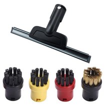 Karcher SC2 SC3 SC4 SC5 CTK10 CTK20 창 노즐 스크레이퍼 스팀 클리너 미러 용 둥근 브러시 습기 클린 슬릿, 하나, 검정
