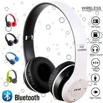 노이즈캔슬링헤드폰 헬스헤드셋 운동헤드셋 p47 블루투스 호환 xiaomi sumsung iphone 용 hifi 스테레오 접이식 무선 (마이크 지원 sd 카드 포함), 흰색 p47