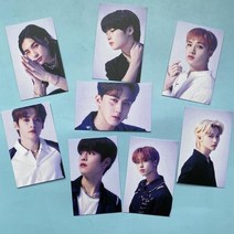 7 개대 Kpop STRAY KIDS Photocard 앨범 Scars 사진 카드 팬 컬렉션을위한 두꺼운 엽서 작은 LOMO 선물, 8PCS 3