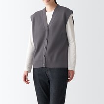 무인양품 여성용 MUJI 형태가 유지되는 니트 베스트 BAB50ZZZ