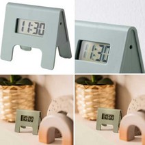 이케아 쿠퐁 알람시계 그린 4x6cm 알람전자시계 인테리어 탁상전자시계 탁상시계, 단품