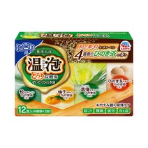바스로망 탄산발포 온포 히노키 시프러스 12정 펜션 호텔 어메니티 반신욕 족욕 온천입욕제, 온포 유자(20정)
