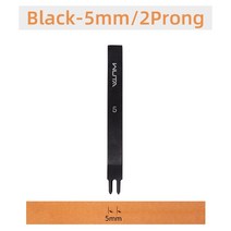 가죽펀칭기 타공기 WUTA 가죽 끌 도구 다이아몬드 찌르는 철 기본 구멍 펀치 스티칭 공예 3mm 1pc, 23 Black 5mm 2Prong