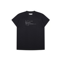 마르지엘라 여성 이모티콘 로고 크루넥 반팔 티셔츠(S51GC0515 S22816 900) 블랙