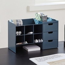 4종 1개 책상위 오거나이저 미니 서랍 펜꽂이 소품 정리대 보관대 수납대 부품 분류, WHITE(TR)-280923