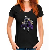 가정용파쇄기 파세기 쇄절기 Foot Clan Le 티셔츠 남성 슈레더 거북이 워드클라우드 여름, 08 Women black_04 M