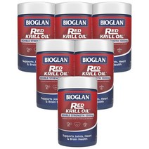 Bioglan 바이오글란 레드 크릴오일 Red Krill Oil 1000mg 60정, 6개