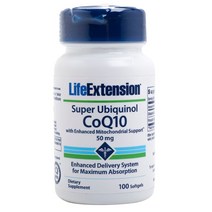 라이프익스텐션 슈퍼 유비퀴놀 CoQ10 50mg 소프트젤, 100개입, 1개