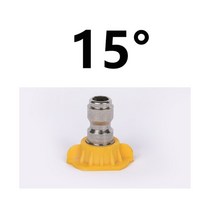 무선 고압 세척기 스프레이건 1pcs 14 quot퀵 커넥터 자동차 세척 노즐 금속, 1pcs 15도