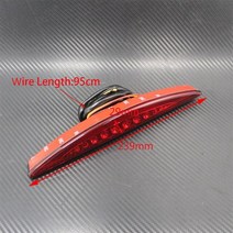 할리데이비슨 램프 리어 펜더 led 테일 브레이크 러닝 라이트 softail 호환품, 레드 테일 라이트, 1개