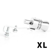 자동차 소리박 마후라 엑티브사운드 흡기 가변배기 유니버설 시뮬레이터 휘슬러 배기 터보 휘슬 파이프 사운드 머플러 블로우 오프 스타일링 튜닝 s m l xl, 실버-xl