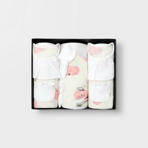 메르베 메르베 납작복숭아 아기 백일선물세트(내의+슈트+모자)_여름용(7부)