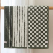 기라로쉬 뱀부 체스 그리드 타올 180g 부드러운 호텔수건 답례품, GL)180g_뱀부선염타올_체스, 단품