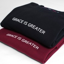 갓피플 맨투맨 티셔츠 - 은혜가 더 크다 GRACE IS GREATER
