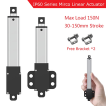 30mm50mm100mm150mm ip60 시리즈 dc 12v mirco 전기 선형 액추에이터 20n50n70n150n 모터 컨트롤러, 협력사, m1 150n 부하, 100mm 스트로크 길이