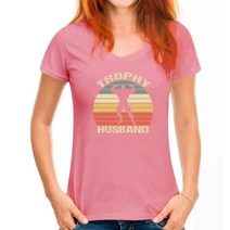 트로피 Trophy Husband Shirt Funny For Cool Father Dad Or Pa Man Top Men's 최신 가을 탑 셔츠 코튼, 10 WoMen Deep pink_04 M