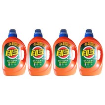 테크 진드기 걱정 끝 액상세제 일반용 본품, 3L, 4개