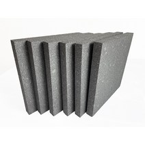 초고밀도 회색 압축 스티로폼 1호 두께 20mm 부터 600mm 까지 가로세로 900x900mm, 1개, 60mm