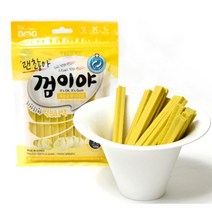 비타민 C가 들어 있는 말랑말랑 소프트 치약껌 / 치석제거 양치 효과가 있는 안전한 강아지 껌 / 딸기맛 밀크맛 바나나맛, 바나나