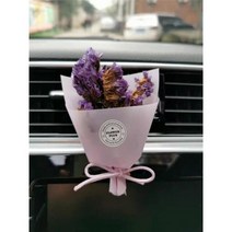 토끼 꼬리 잔디 말린 꽃 안개꽃 자동차 공기 청정기 출구 클립 아로마 테라피 장식 작은 신선한, D