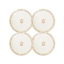 파울러스 크리스마스 골드스타 접시 세트, 12개입, 단품