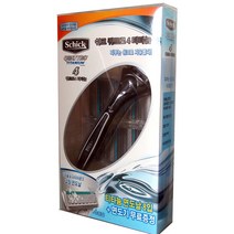 쉬크 쿼트로 4 티타늄 면도기 + 4중 면도날 8p, 1세트