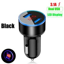 미니쿠퍼무선충전기 3.1a 듀얼 usb 차량용 전화 충전기 mini one cooper r50 r52 r53 r55 r56 r57 r58 r60 r61 paceman coupe, 검은색