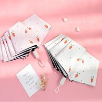 우산 가심비탑 당근 UV 4단 우산 완전 자동우산 [여우창고]