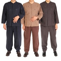 남성 생활한복 개량한복 워싱 선염 면마 자수 차이나 저고리 바지 2피스 예절복 행사복 실내복 전통한복